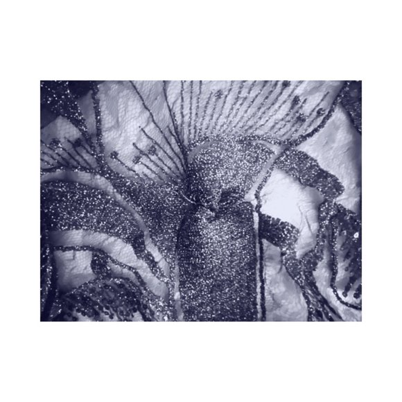 Anthropologie Eva Franco Blue Sequined Skirt - Picture 4 of 4